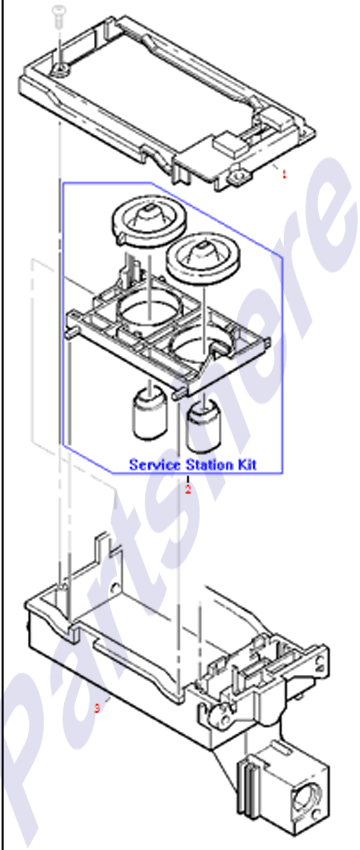 HP parts picture diagram for C2847-60083, C1633-40001, C1633-40003